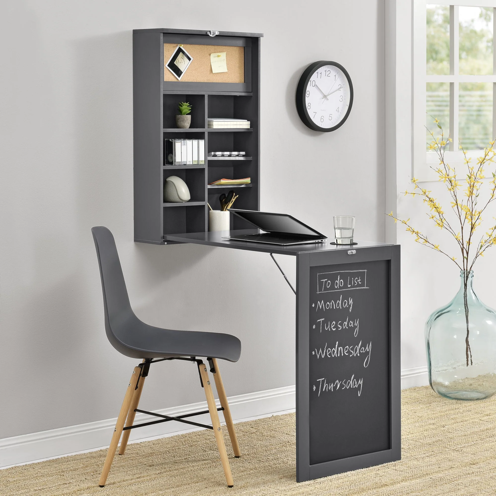 Wandklapptisch Kläppen mit Regal in versch.Farben [en.casa] - Image 8