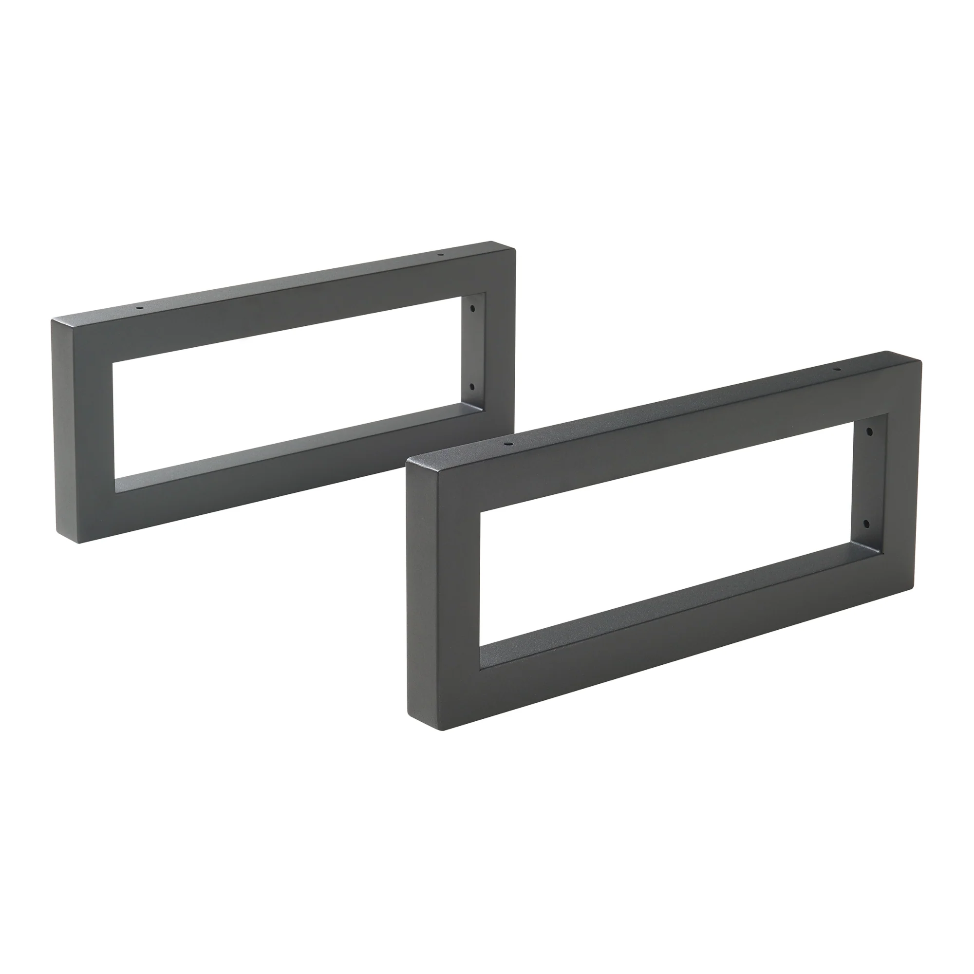 Wandkonsole 2er Set Hawangen Stahl Schwarz [en.casa] - Image 4
