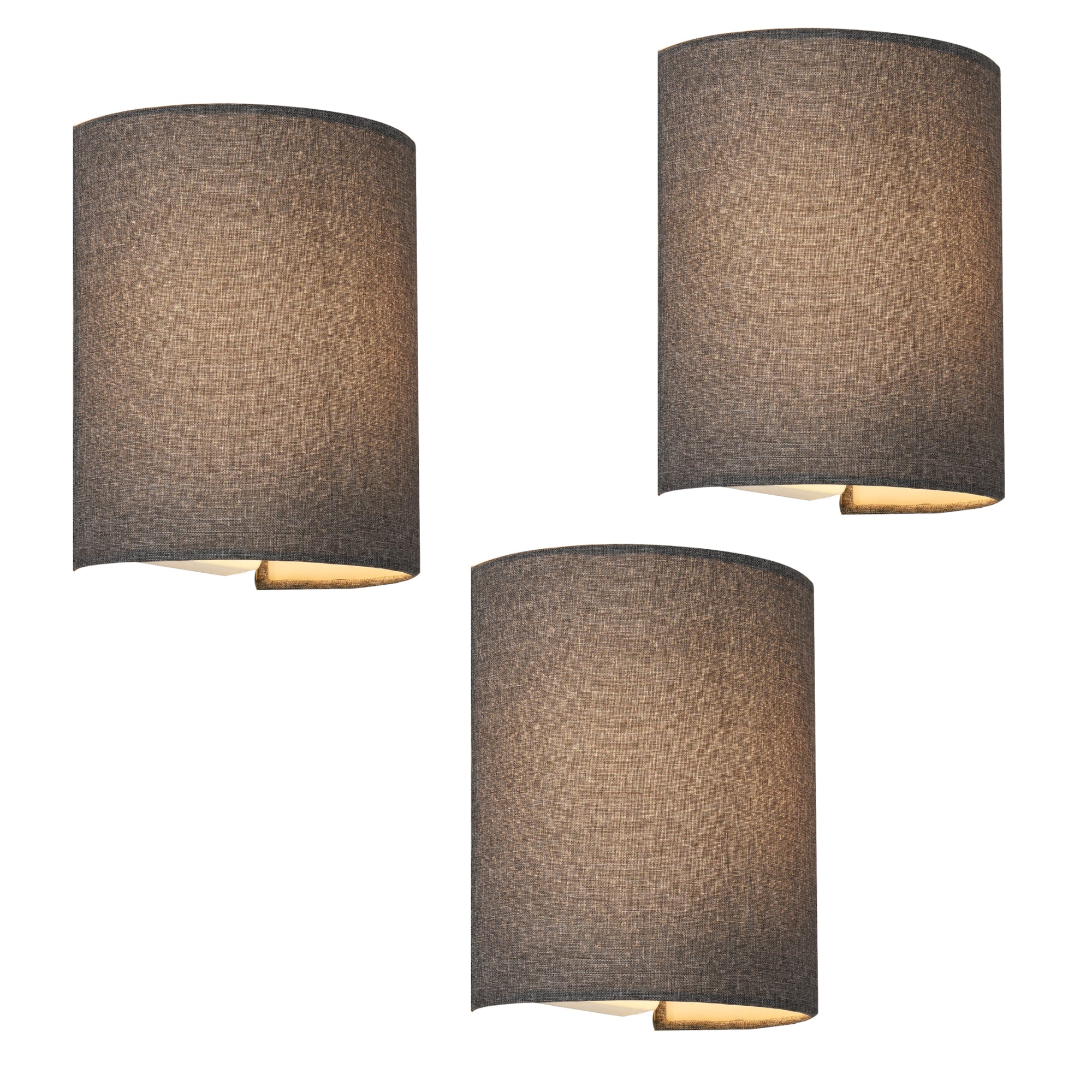 Wandleuchte Brüssel Grau 2er / 3er Set [lux.pro] - Image 2