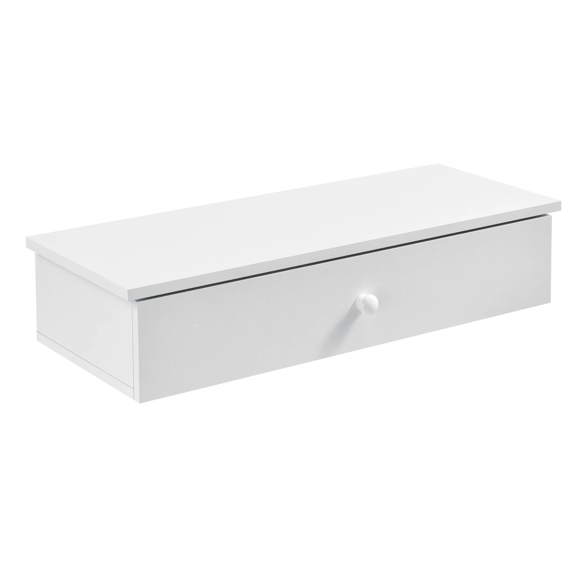 Wandregal 60 x 24 x 12,6 cm mit Staufach in versch. Farben en.casa - Image 3