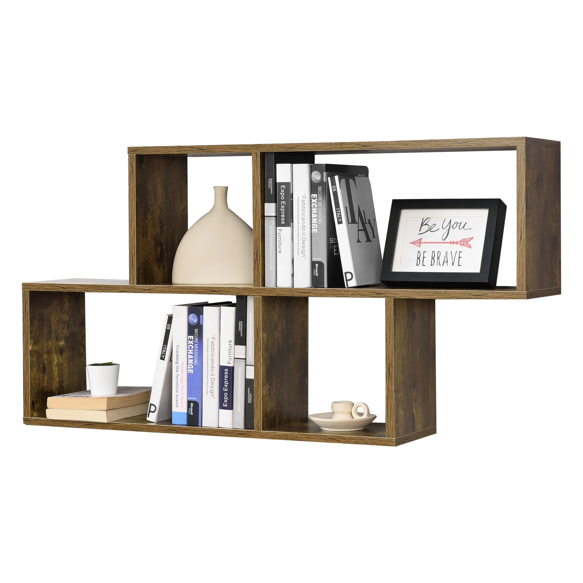 Wandregal Bryne 100 x 19,5 x 53 cm versch. Farben en.casa - Image 3