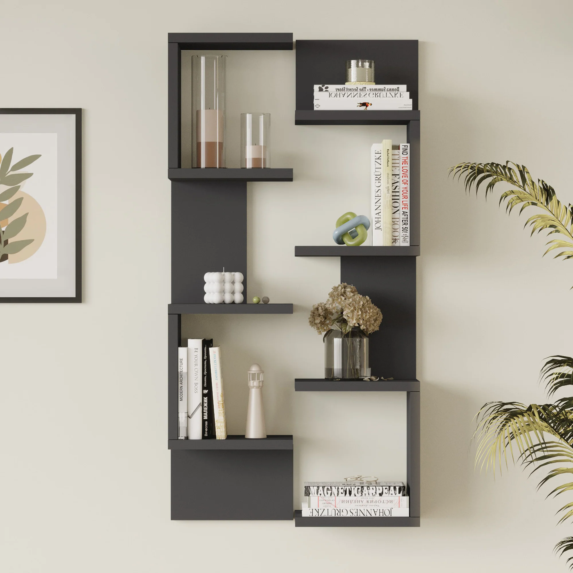 Wandregal Omn 2er Set 93x24x15 cm [en.casa] - Image 4