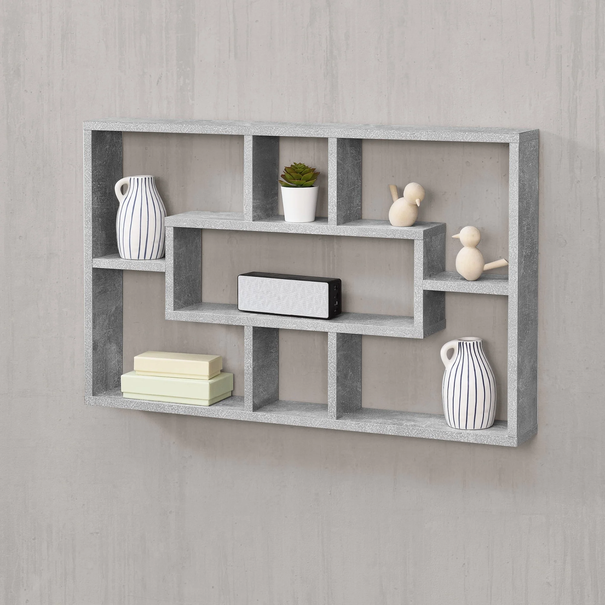 Wandregal Qinngua 77x10x48 cm versch. Farben en.casa - Image 7