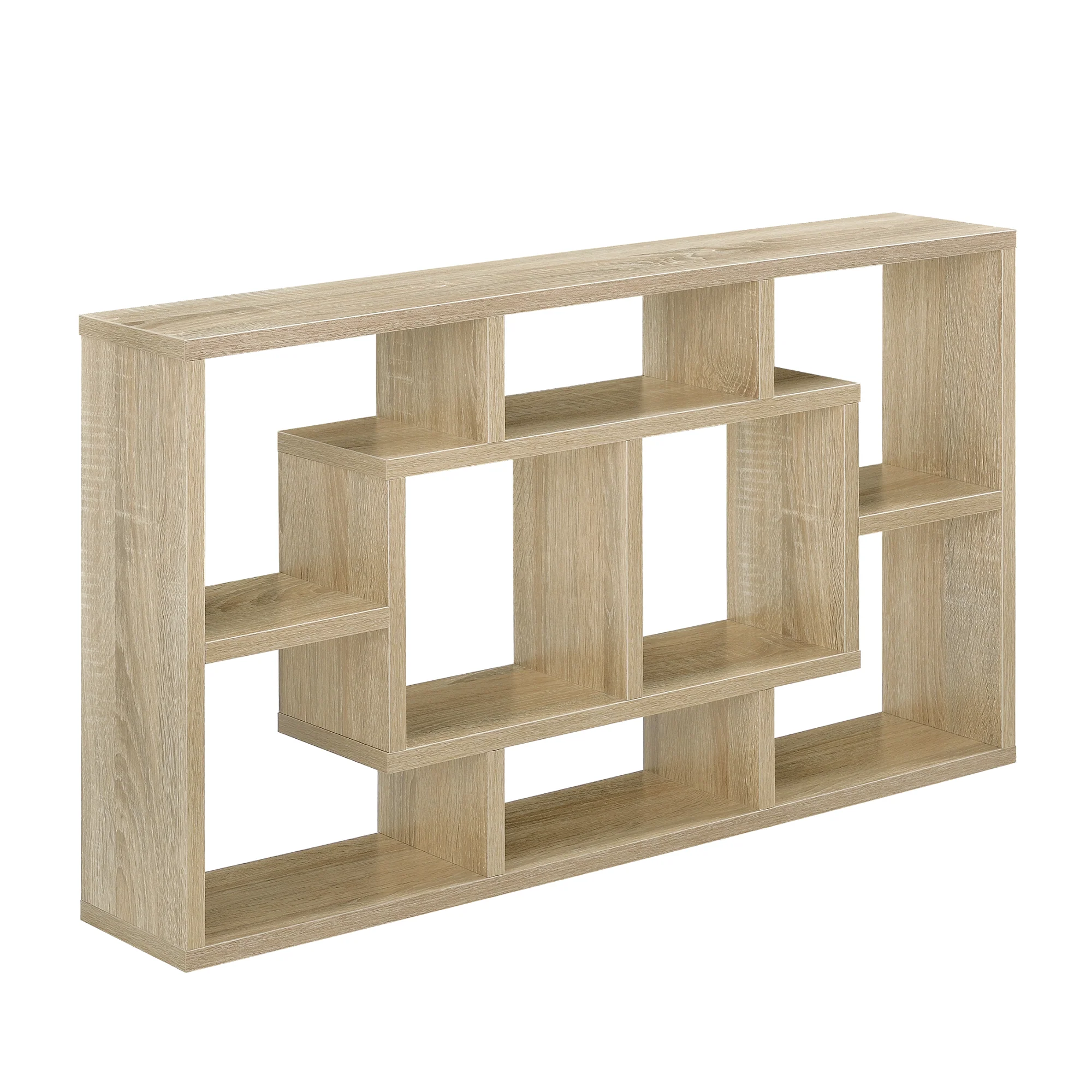 Wandregal Saputit 85 x 47,5 x 16 cm Hängeregal in Eichen-Optik en.casa