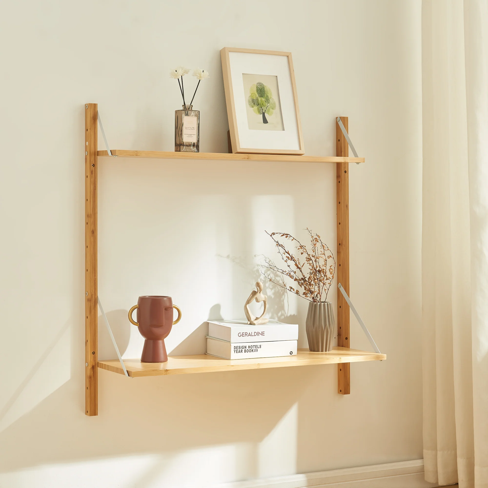 Wandregal Tingvoll Bambus [en.casa] - Image 3