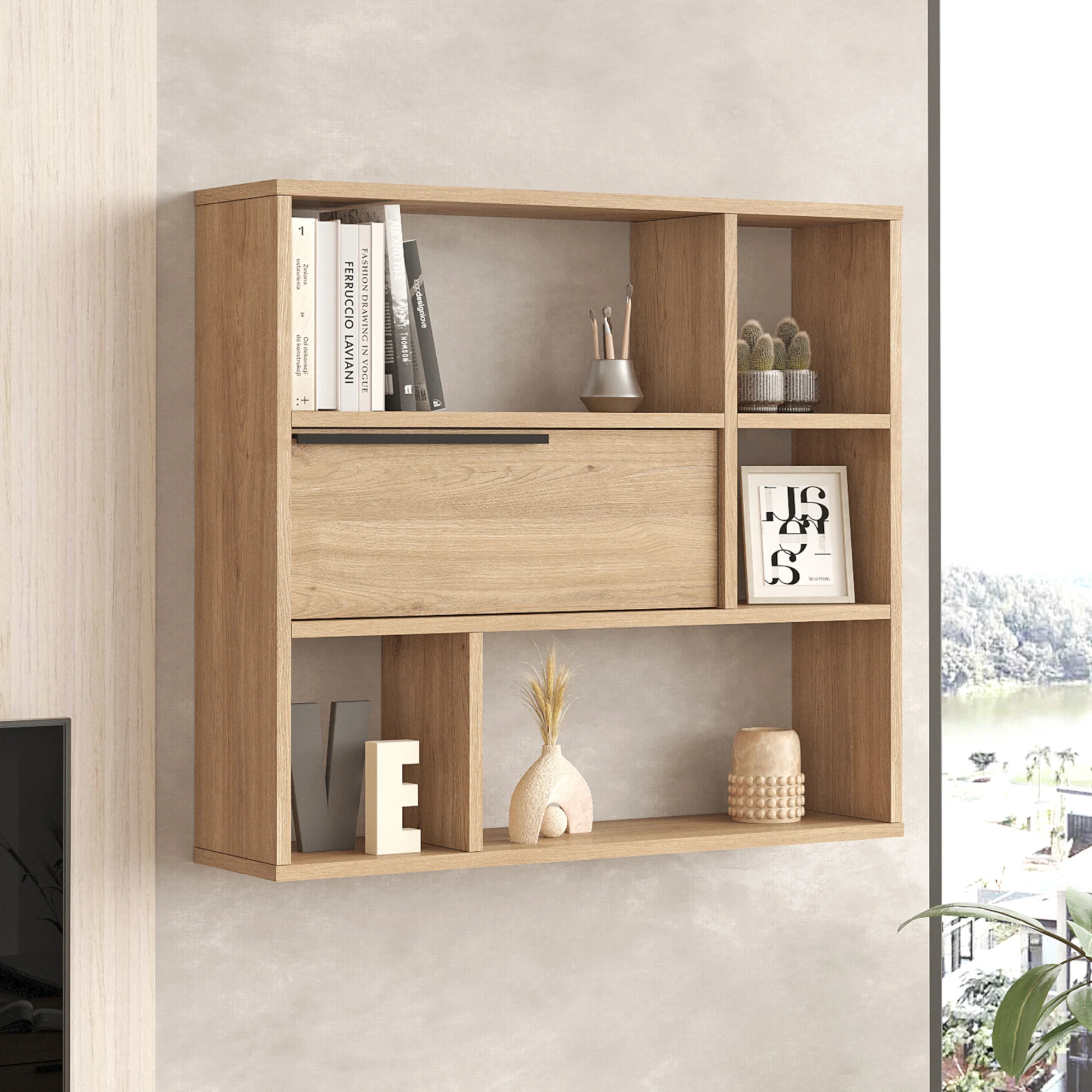 Wandregal Vesanto 90x22x81 cm [en.casa] - Image 3