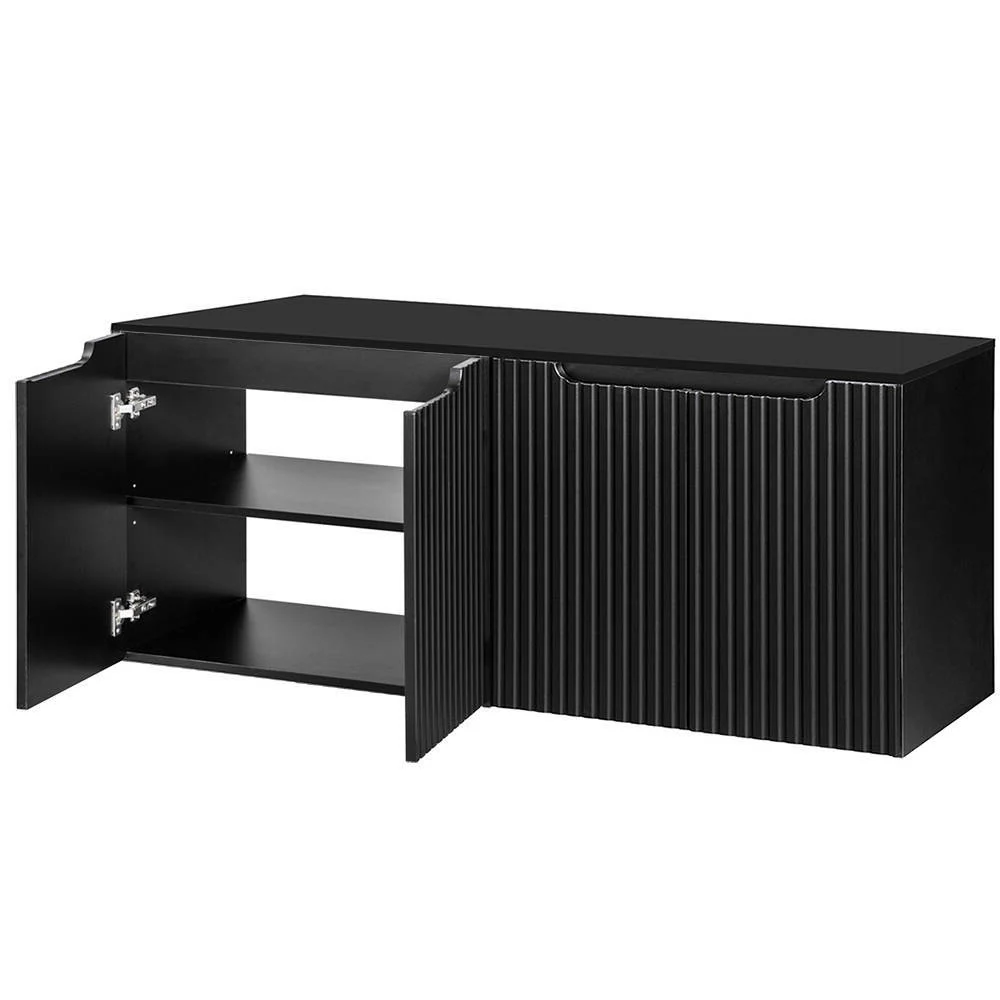 Waschbeckenunterschrank Skelbolu mit Türen [en.casa] - Image 10