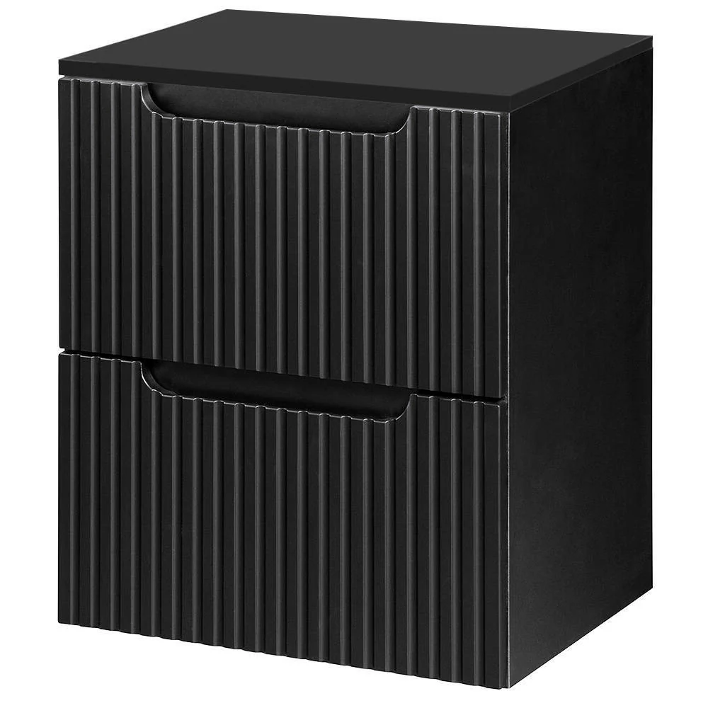Waschtischunterschrank Skelbolu gerillte Front [en.casa]