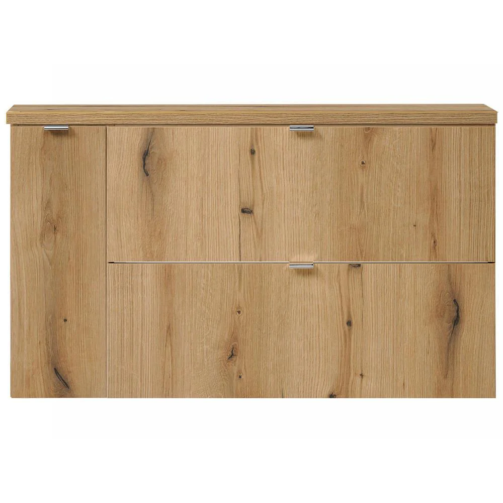 Waschtischunterschrank Skelbolu mit 2 Schubladen und 1 Tür [en.casa] - Image 3