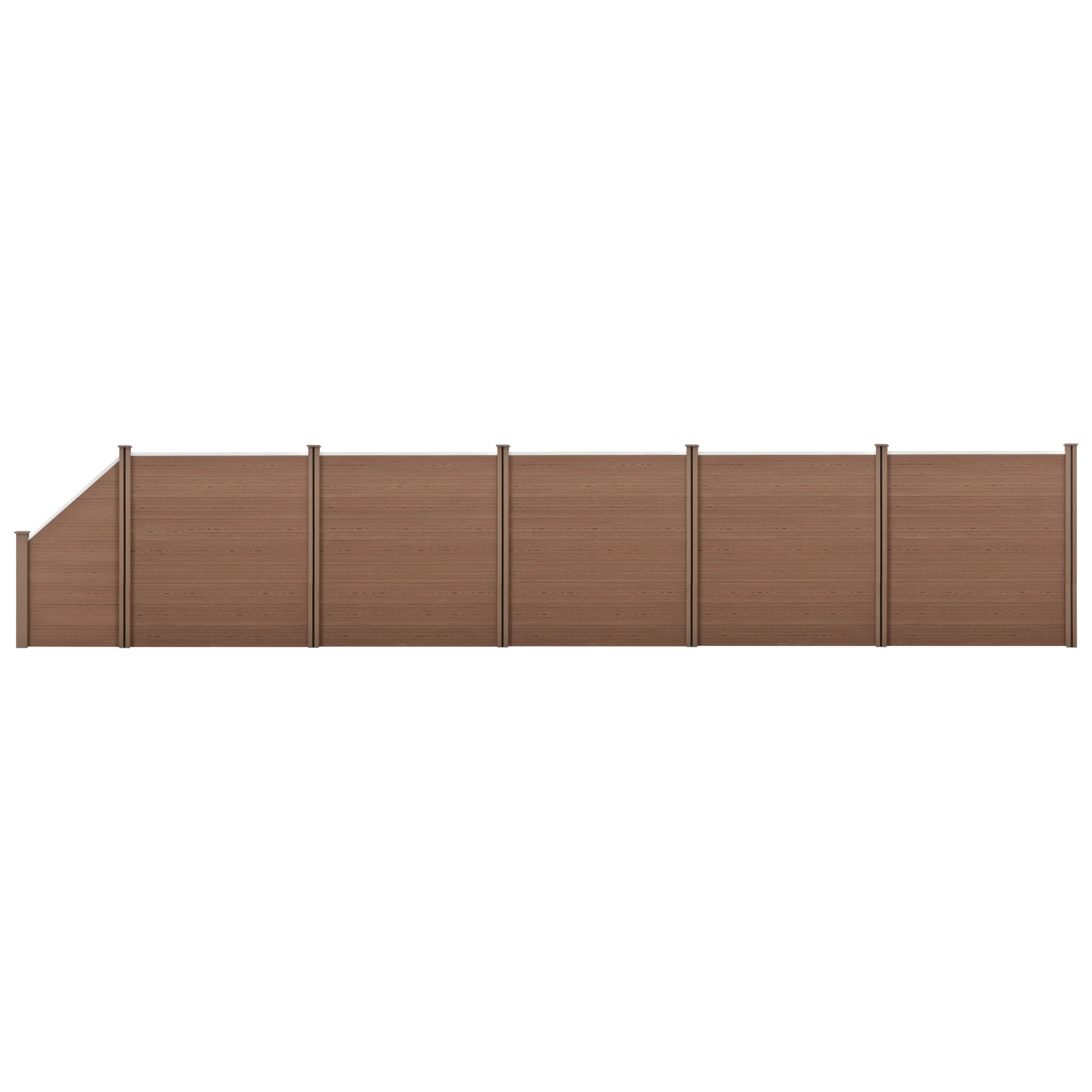 WPC Gartenzaun mit Schrägelement [neu.holz] - Image 2